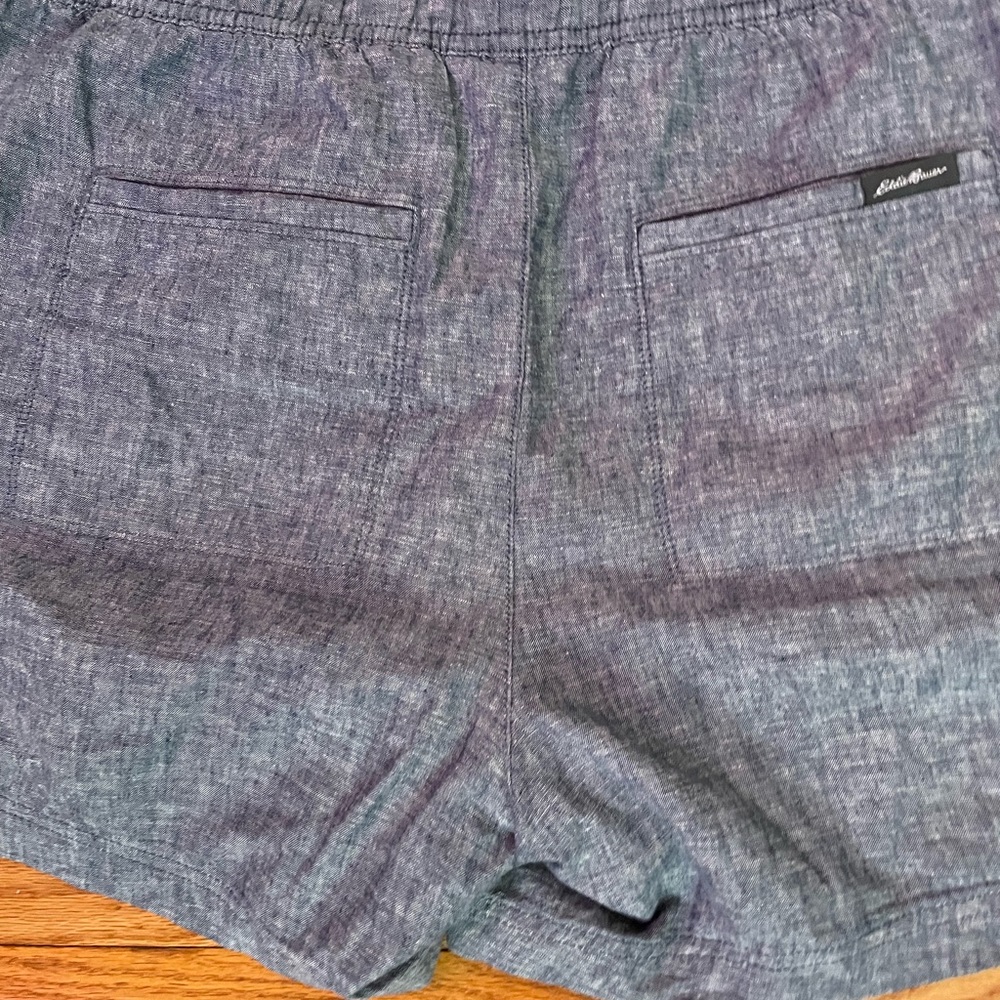 Eddie Linen Pullover Tie Drawstring Chambray Chin… - image 6